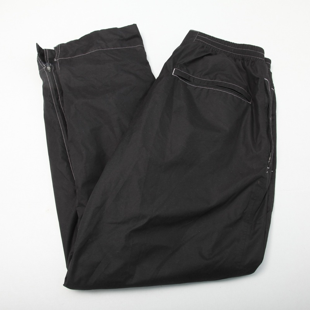 Sun Mountain Men's Black Golf Rain Pants Size L Polyester Nylon Elastic Waist